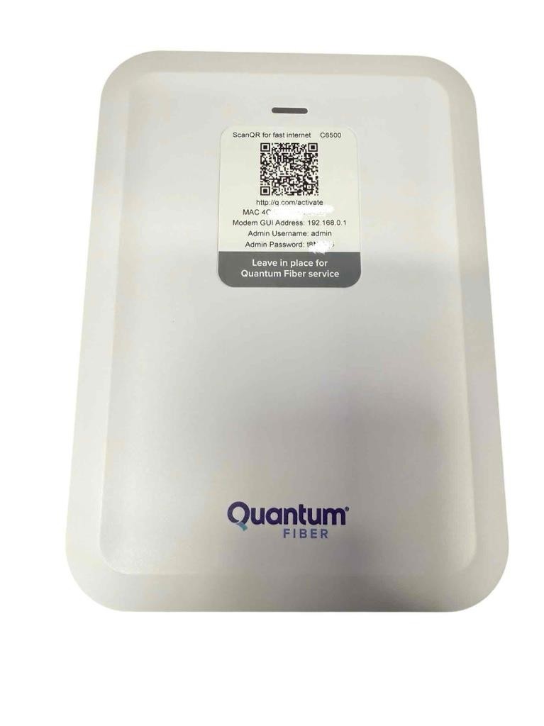 NEW Quantum Fiber Internet C6500XK Fiber Modem Router