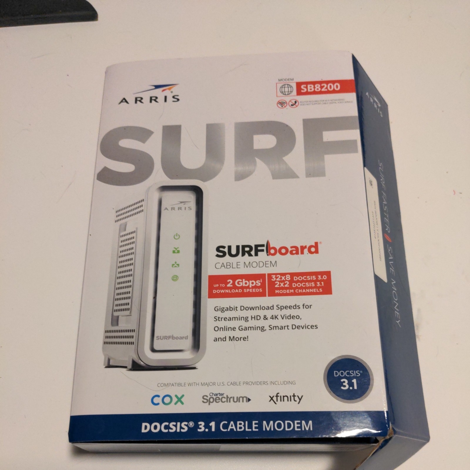 **OPEN BOX** ARRIS Surfboard SB8200 DOCSIS 3.1 Modem (No Onboard Wifi)