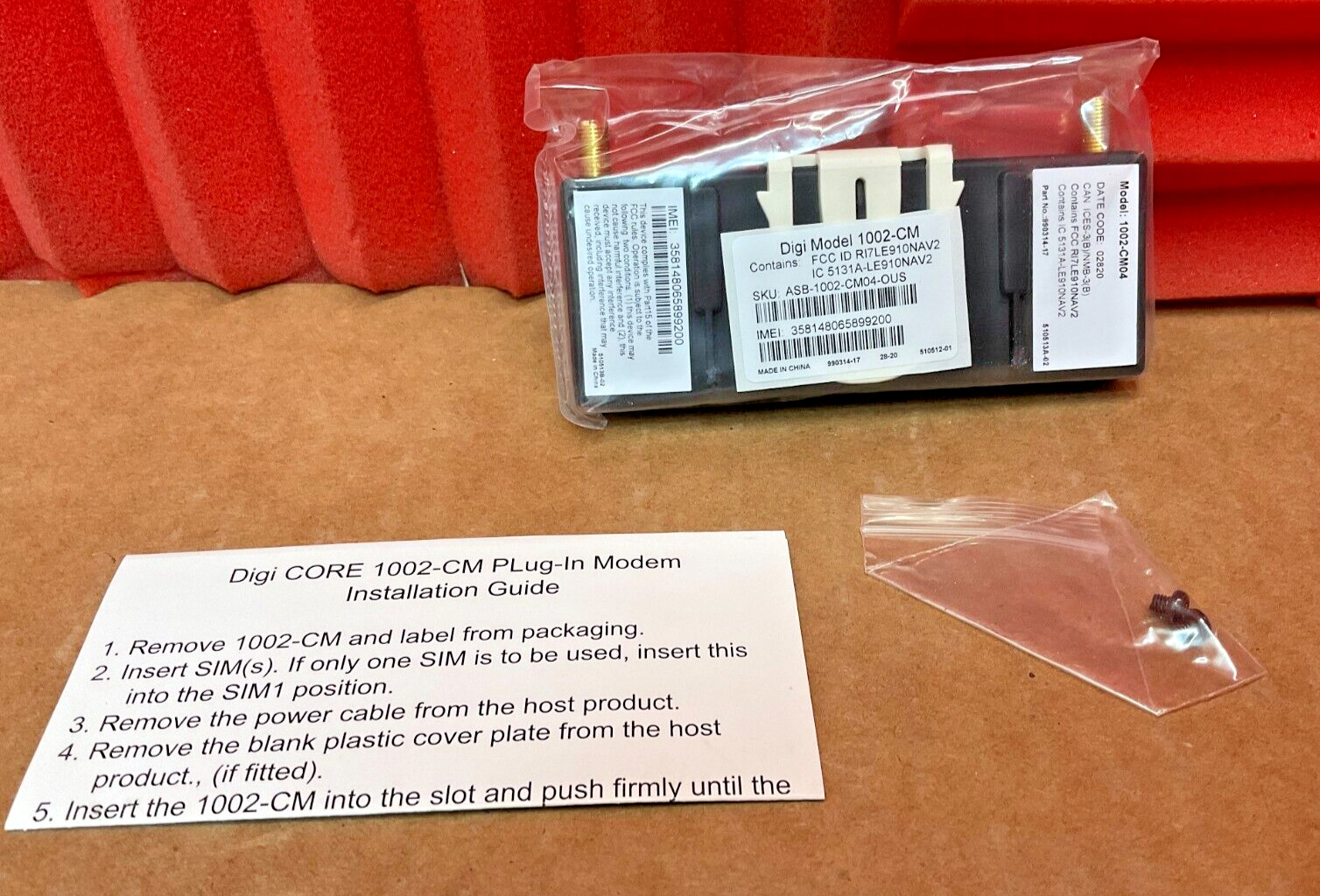 Digi Accelerated LTE Modem ASB-1002-CM04-OUS ✅❤️️✅❤️️ BRAND NEW! SEALED!