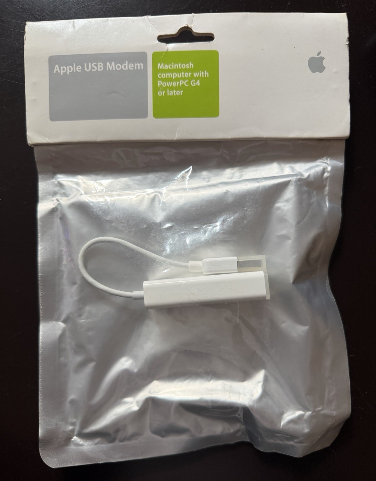 Apple Apple USB Modem MA034Z/A V.92 Dial-Up USB External Modem for Mac White