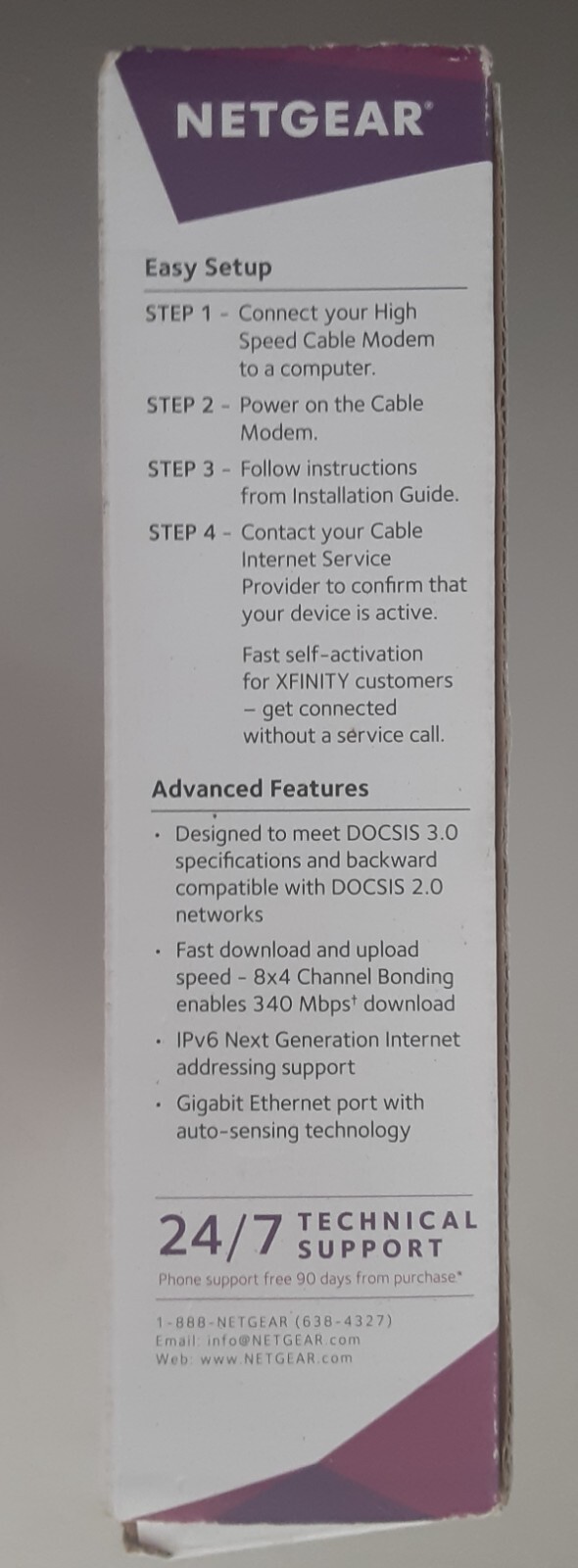 NETGEAR CM400-1AZNAS 100 Mbps Modem NIB
