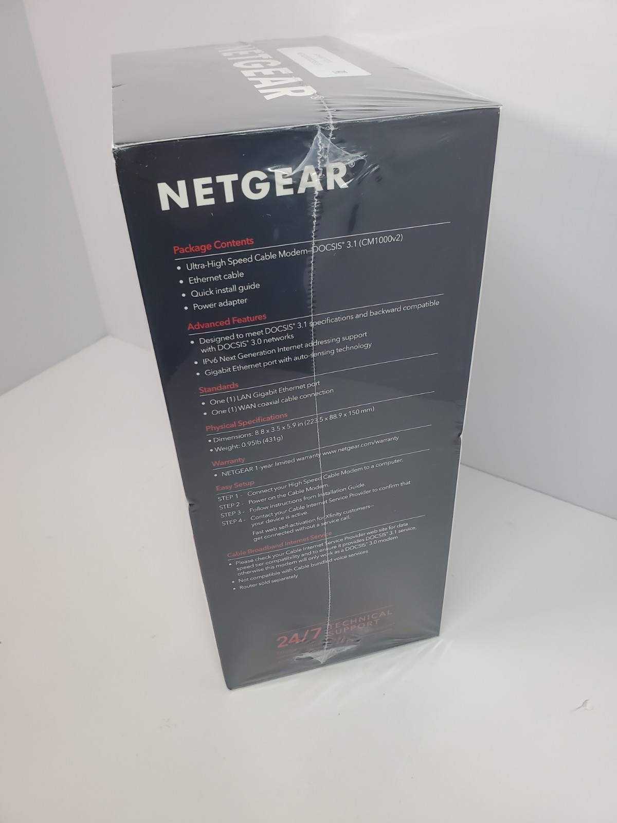 New & Sealed Netgear CM1000 DOCSIS Ultra-High Speed Cable Modem Free Shipping!