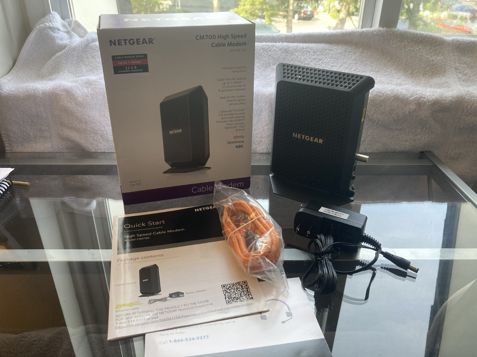 Netgear CM700 Cable Modem Wired High Speed 800Mbps DOCSIS 3.0 (Used)