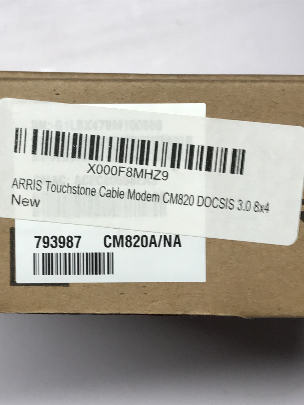 Arris D3.0 Cable Modem Model CM820A