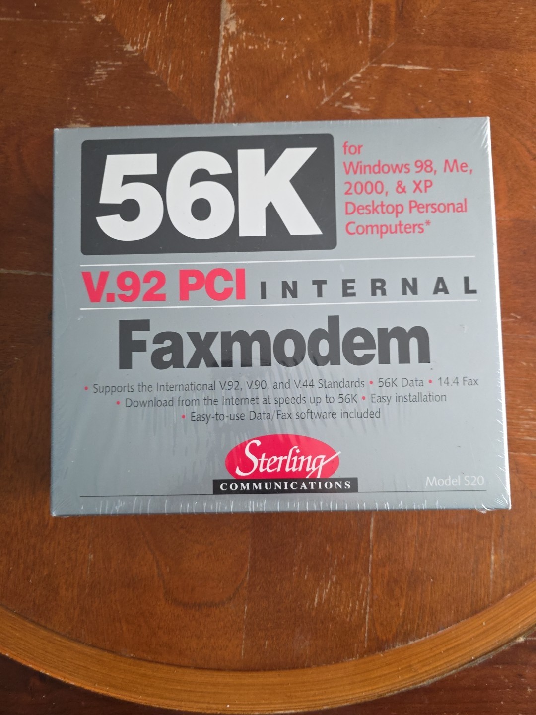 Sterling Communications Model S20, 56K PCI V.92 Internal FaxModem–NEW
