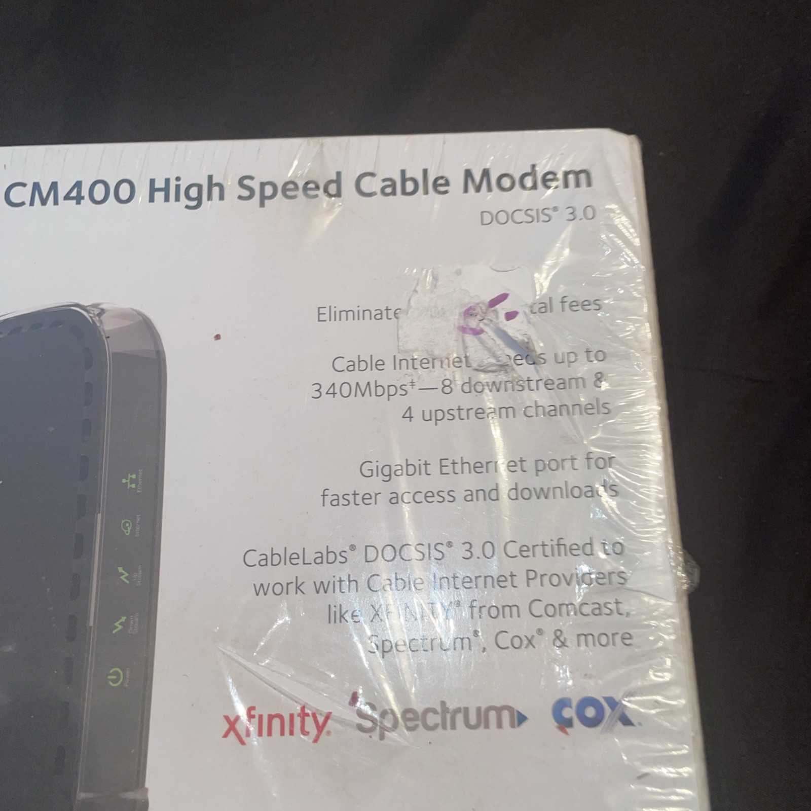 Netgear DOCSIS 30 (CM400-100NAS) 340 Mbps