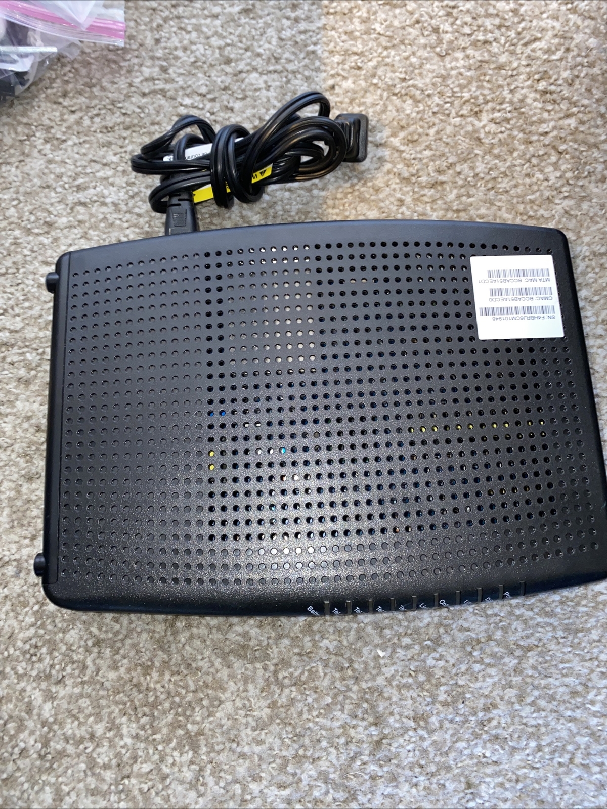 ARRIS Touchstone TM804G/CT DOCSIS 3.0 Telephony Modem TM804 – Black