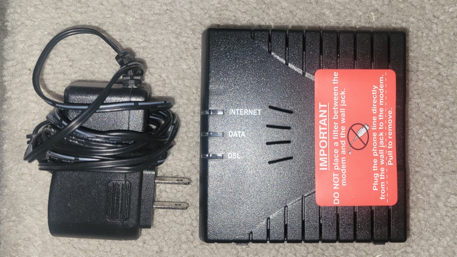 WESTELL ADSL2+ ProLine Modem Router Model G90-610015-20 DSL w/ power supply
