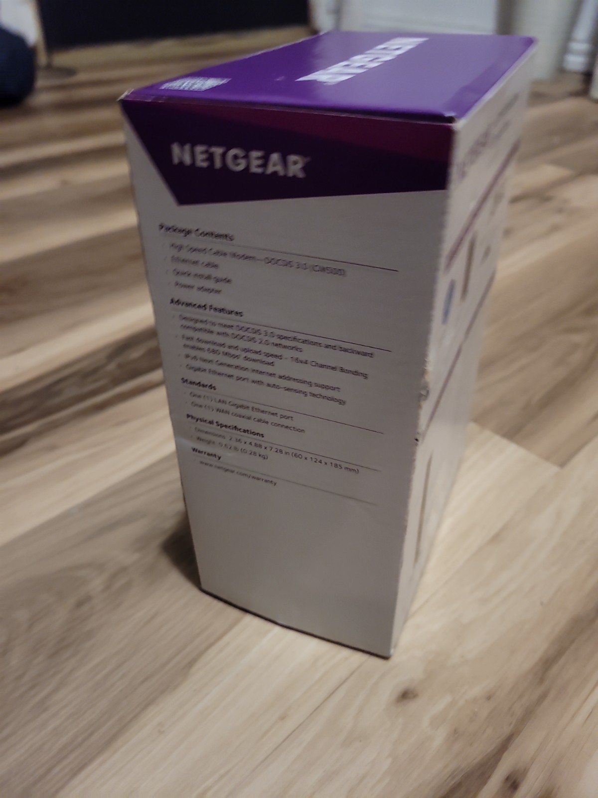 NETGEAR CM500 High Speed Cable Modem 680 MBPS (16×4) DOCSIS 3.0 Black