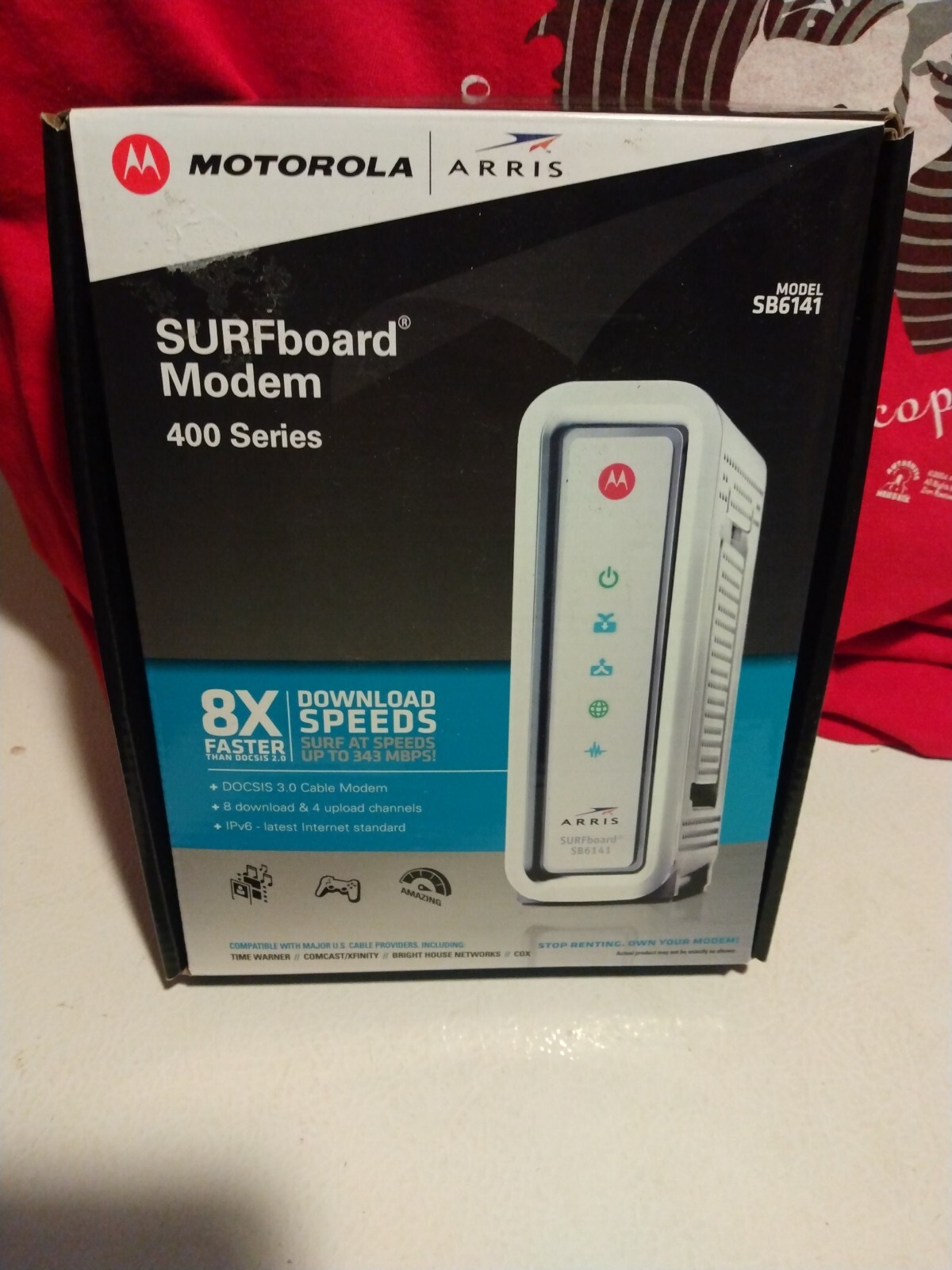 NEW Motorola ARRIS SURFboard SB6141 Docsis 3.0 Cable Computer Modem 400 Series