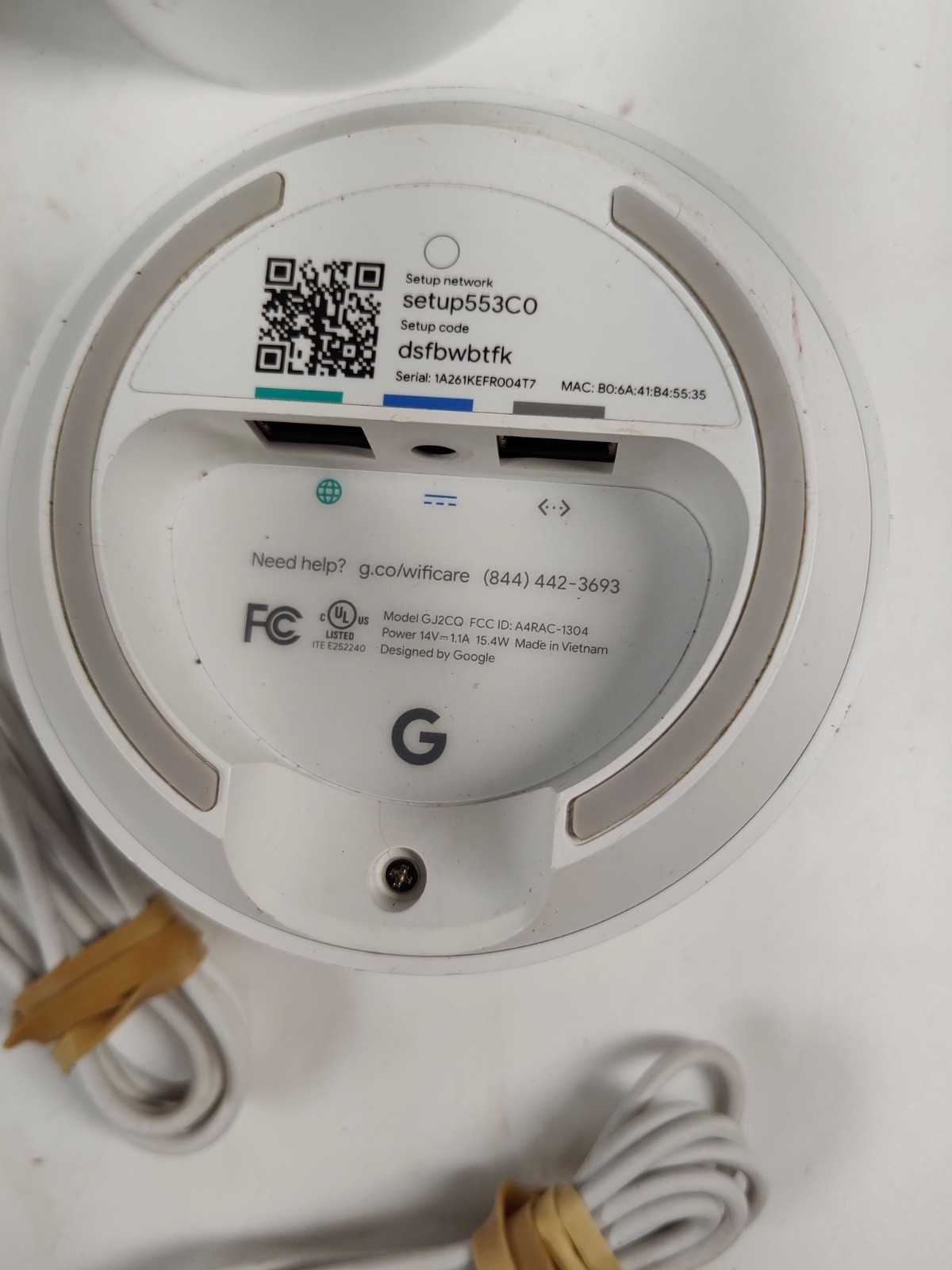 Google Wi-Fi Mesh 3 Pack Model GJ2CQ White