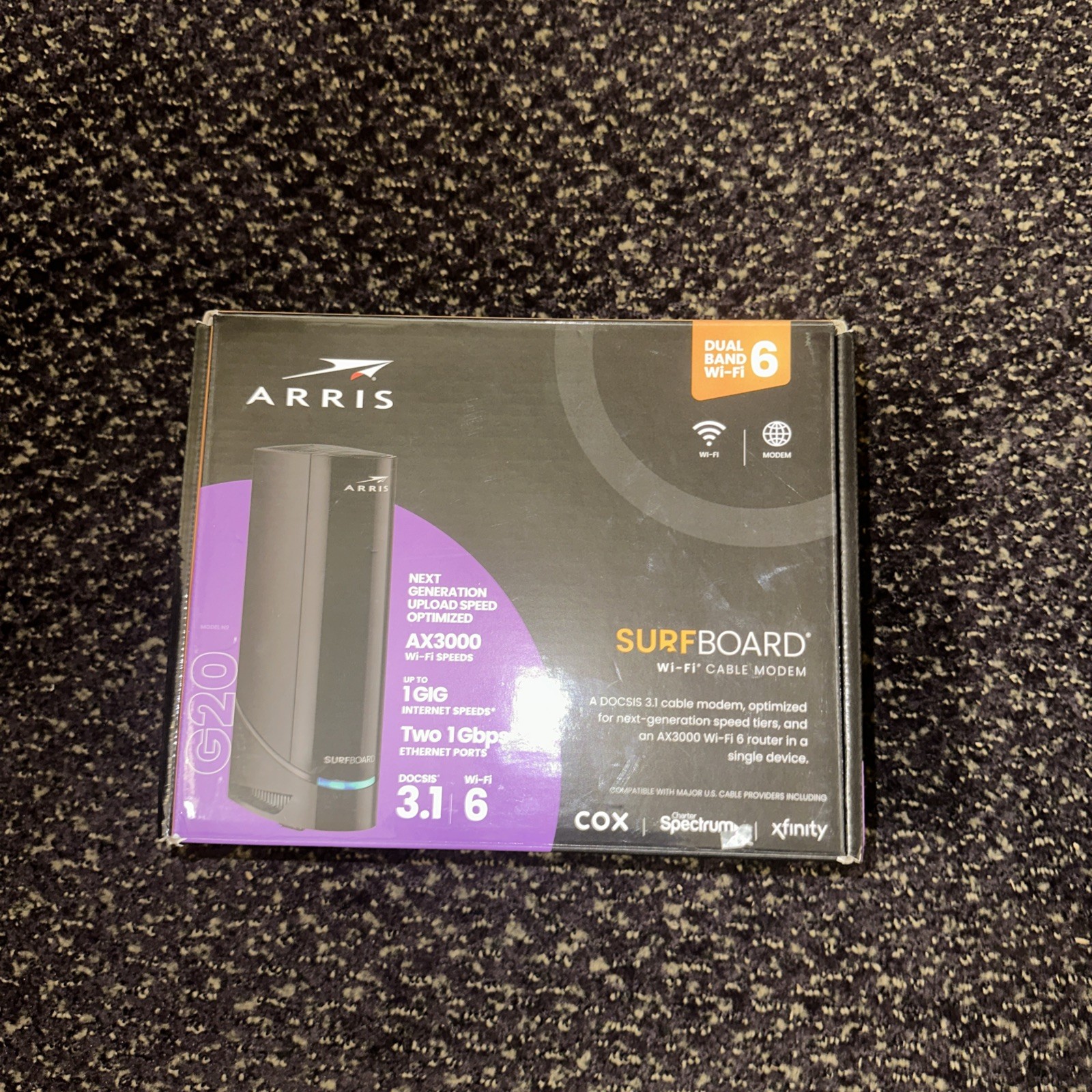 ARRIS SURFboard G20 DOCSIS 3.1 Cable Modem AX3000 ROUTER EX Condition works!