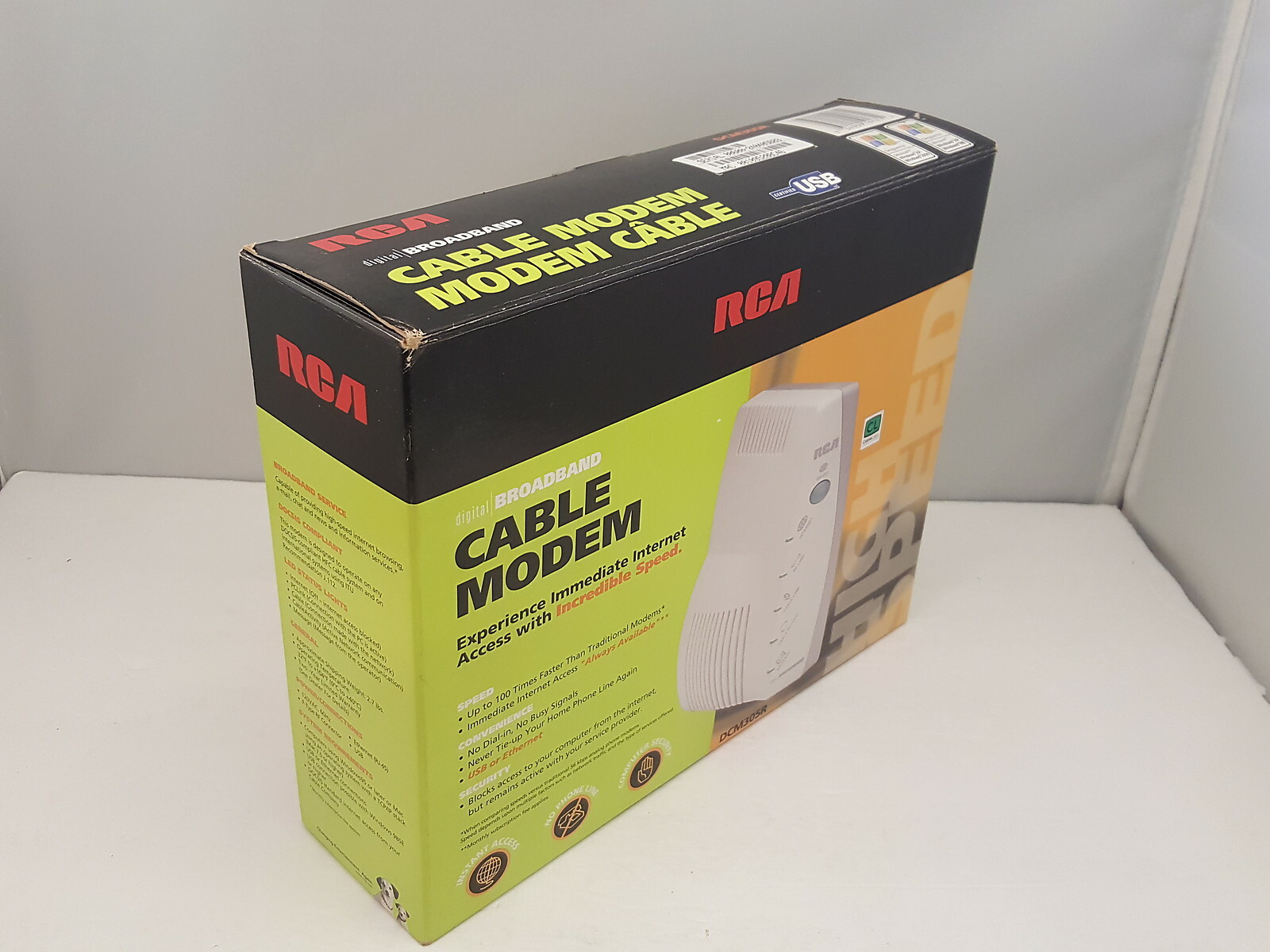 RCA / Thomson Digital Broadband USB DOCSIS Compliant Cable Modem | DCM305R USED