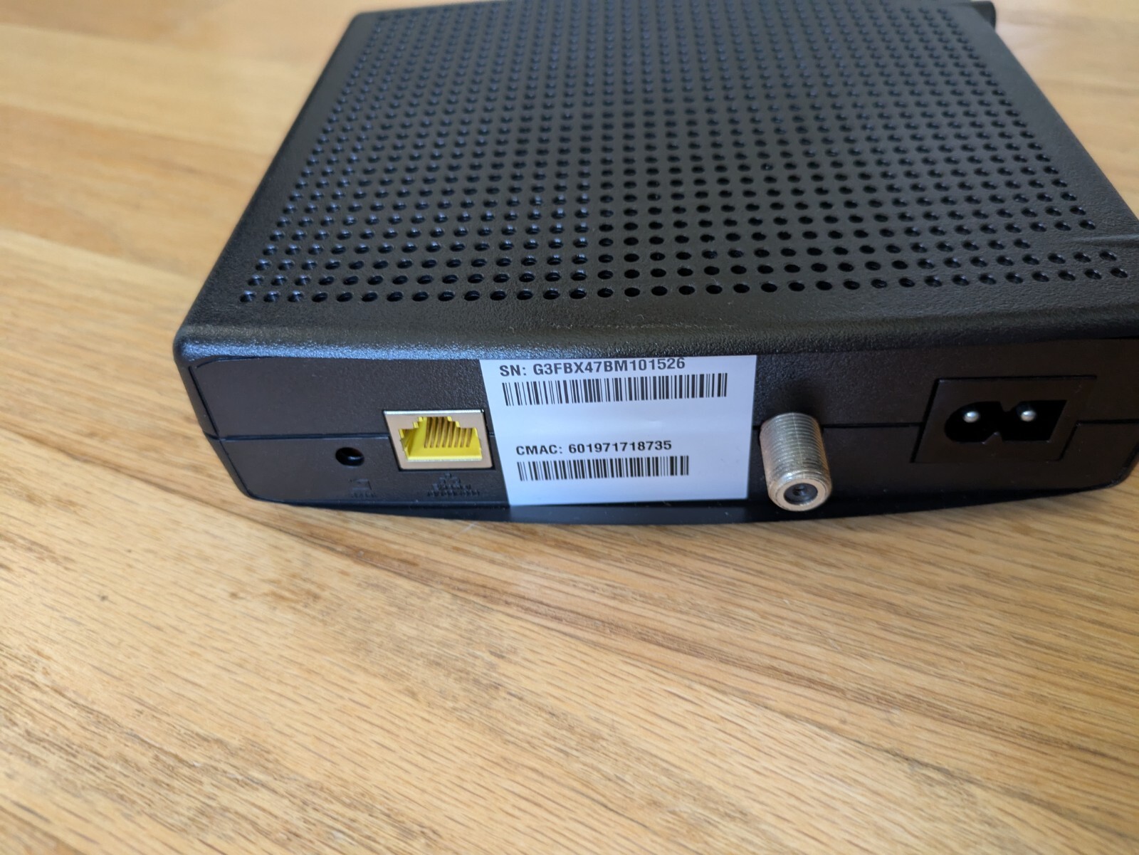 Arris CM820A DOCSIS 3.0 Cable Modem w/ Power Cord WORKING CONDITION