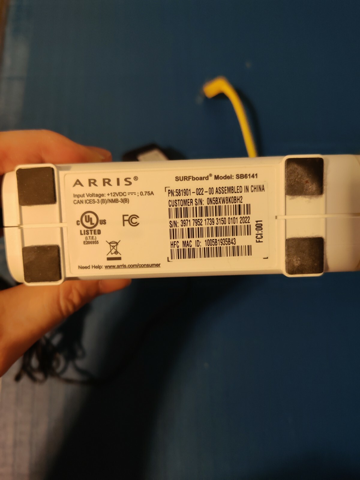 Netgear Night Hawk R7000 router and Arris Sb 6141 modem