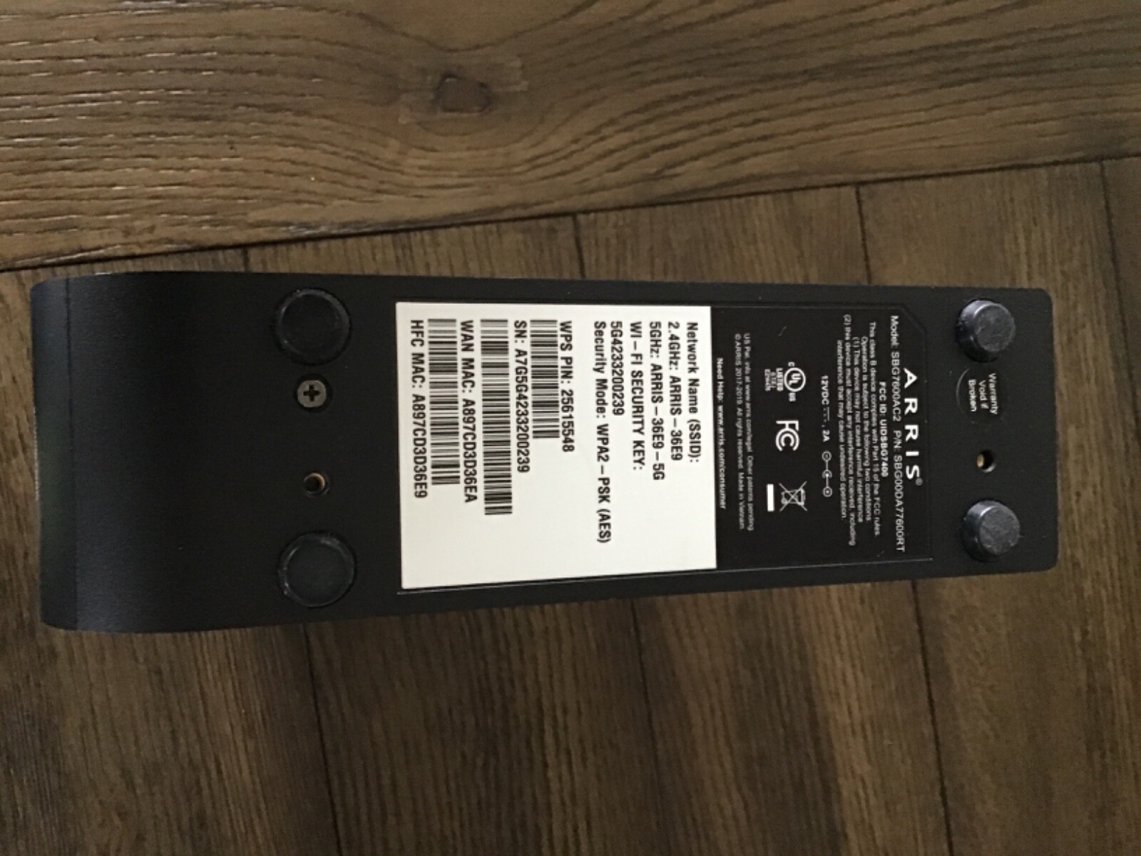 Arris Surfboard SBG7600AC2 DOCSIS 3.0 Cable Modem & AC2350 Dual-Band Wi-Fi