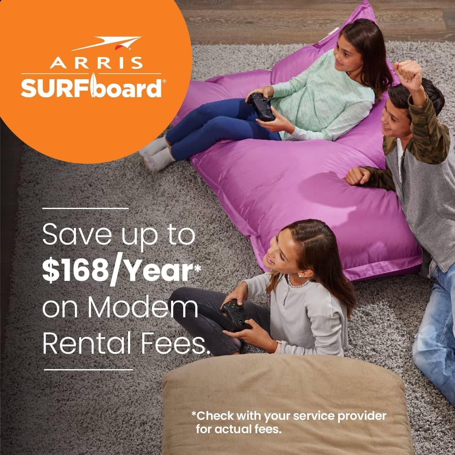 ARRIS Surfboard G34-RB AX3000 DOCSIS3.1 Cable Modem Router Certified Refurbished