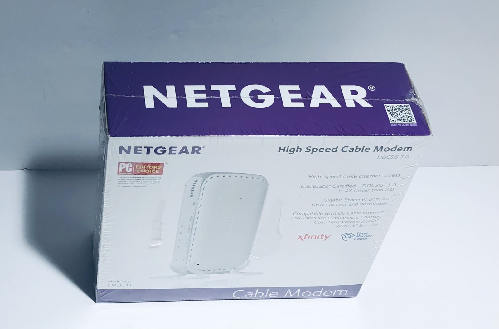 NETGEAR CMD31T-100NAS DOCSIS 3.0 High Speed Cable Modem New Sealed