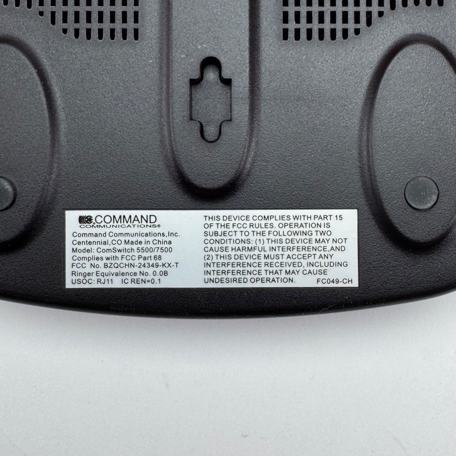 ComSwitch 5500 Phone Line Sharing Switch DSL Fax Modem Router Box w Adapter