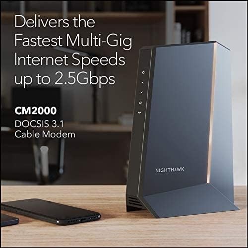 Netgear Nighthawk Multi-Gig 2.5Gbps 3.1 Cable Modem – 32 x 8 DOCSIS -Recertified