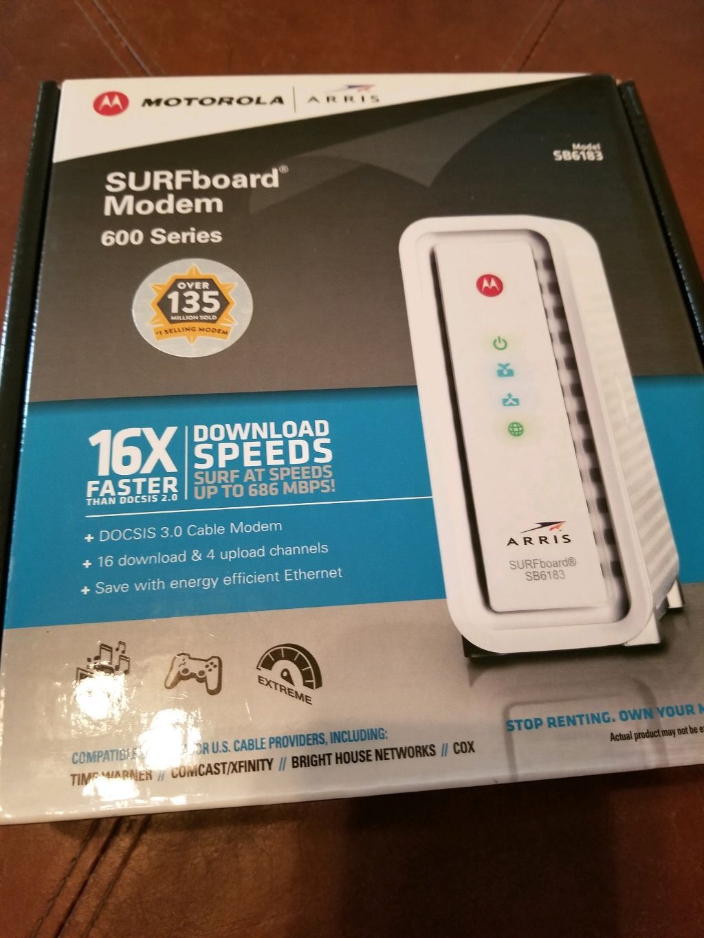 ARRIS Motorola SURFboard Modem 600 series original box