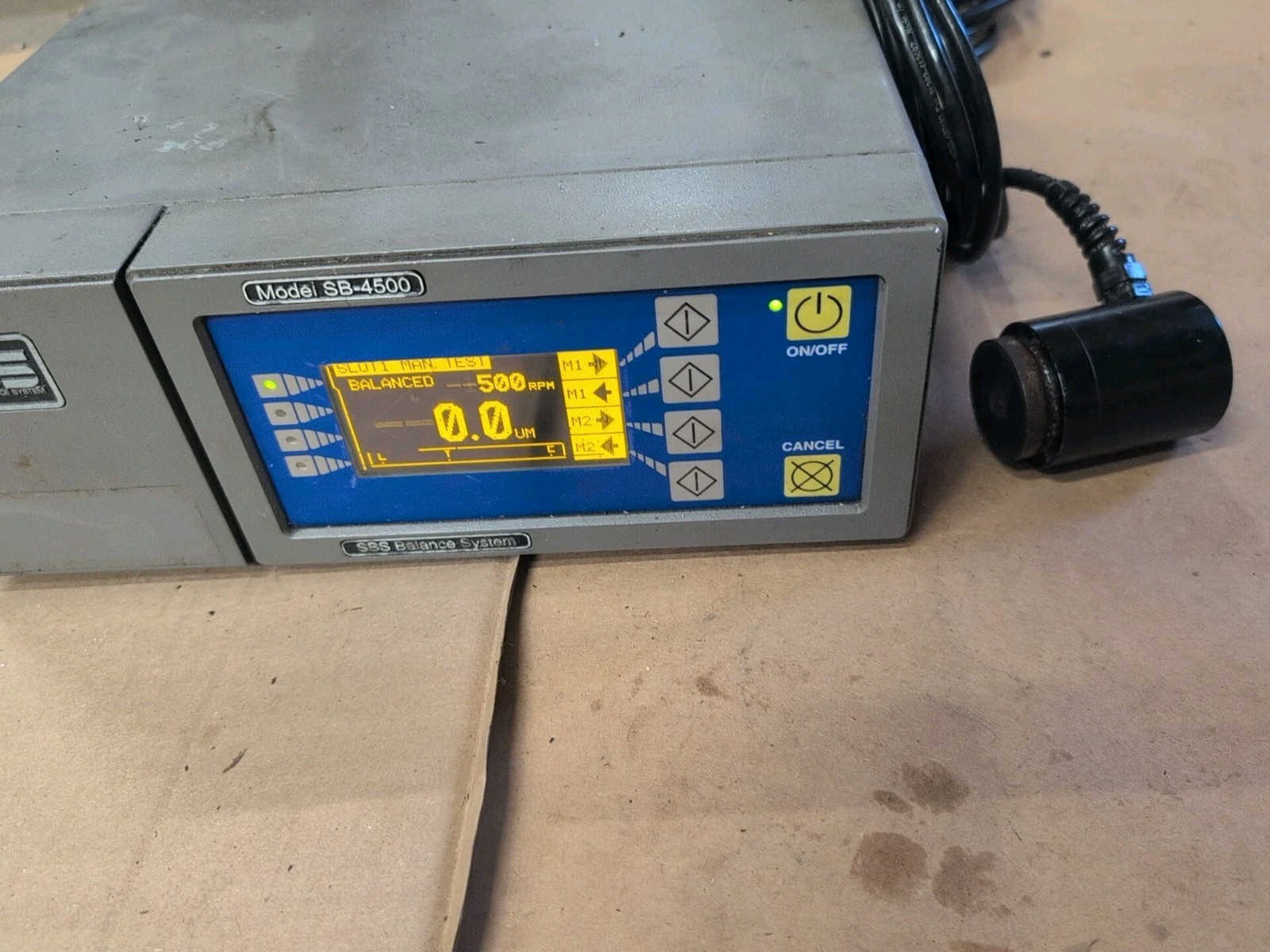 SBS Dynamic Balance System Sb-4500 Digital controller, Sensor And Slot 1 cable