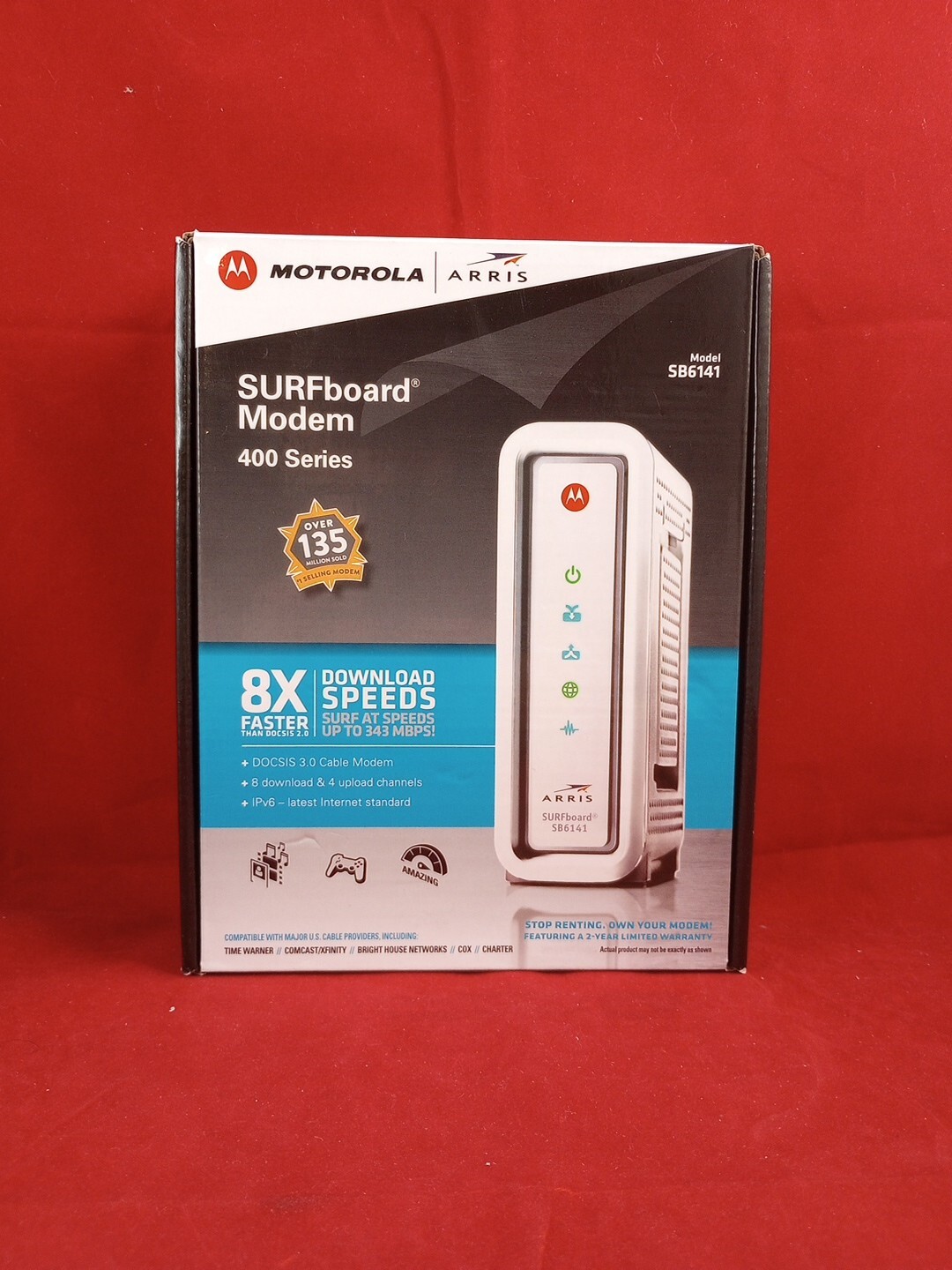 (NEW) Motorola Arris SURFboard Modem Model SB6141 _ 400 Series
