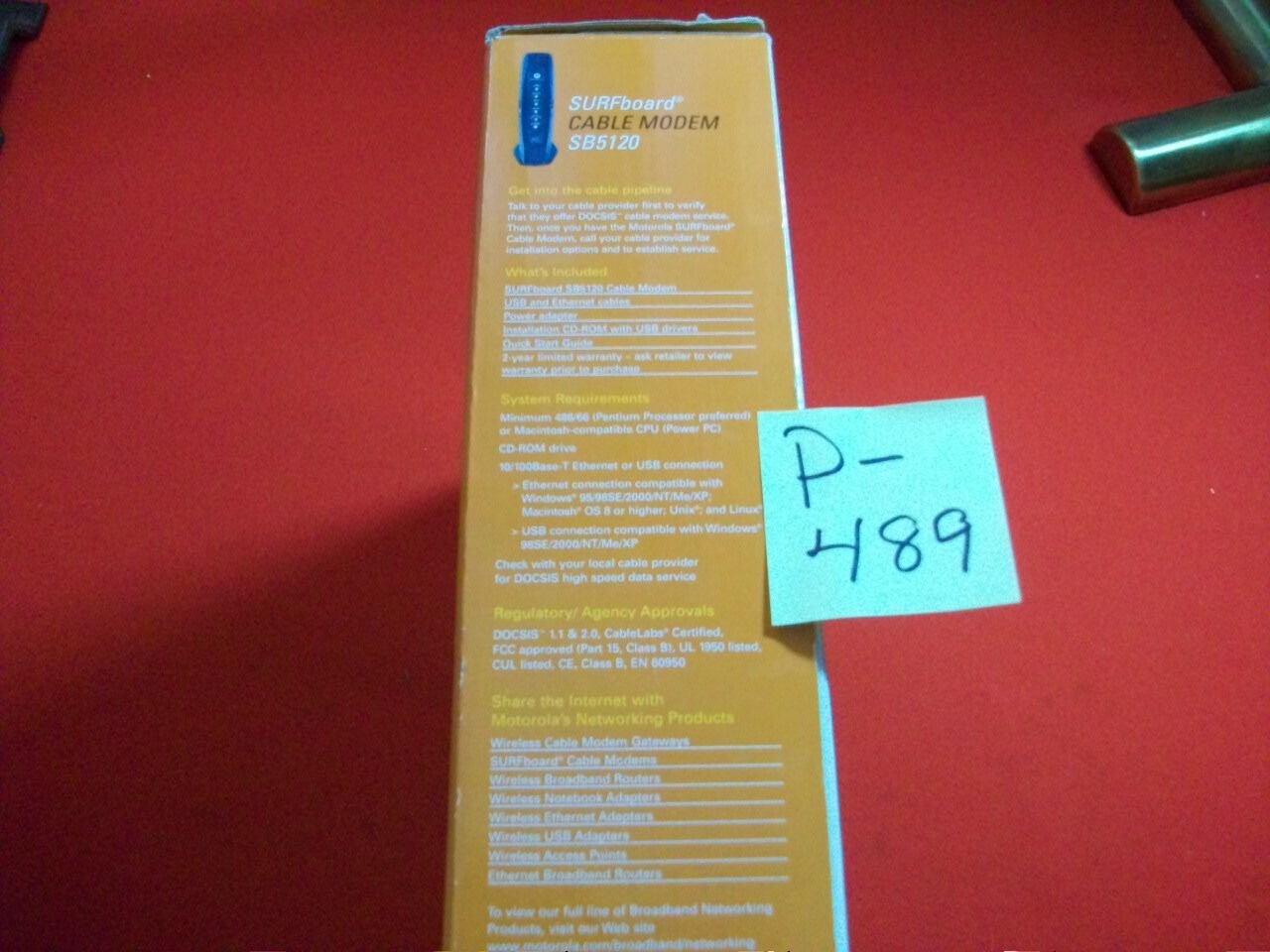 BRAND NEW MOTOROLA SURFBOARD CABLE MODEM-20X FASTER W/ TURBODOX-WINDOWS & MAC
