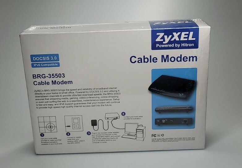 ZyXEL DOCSIS 3.0 lPv6 Compatible Cable Modem w/ 4×4 Channel Bonding BRG-35503