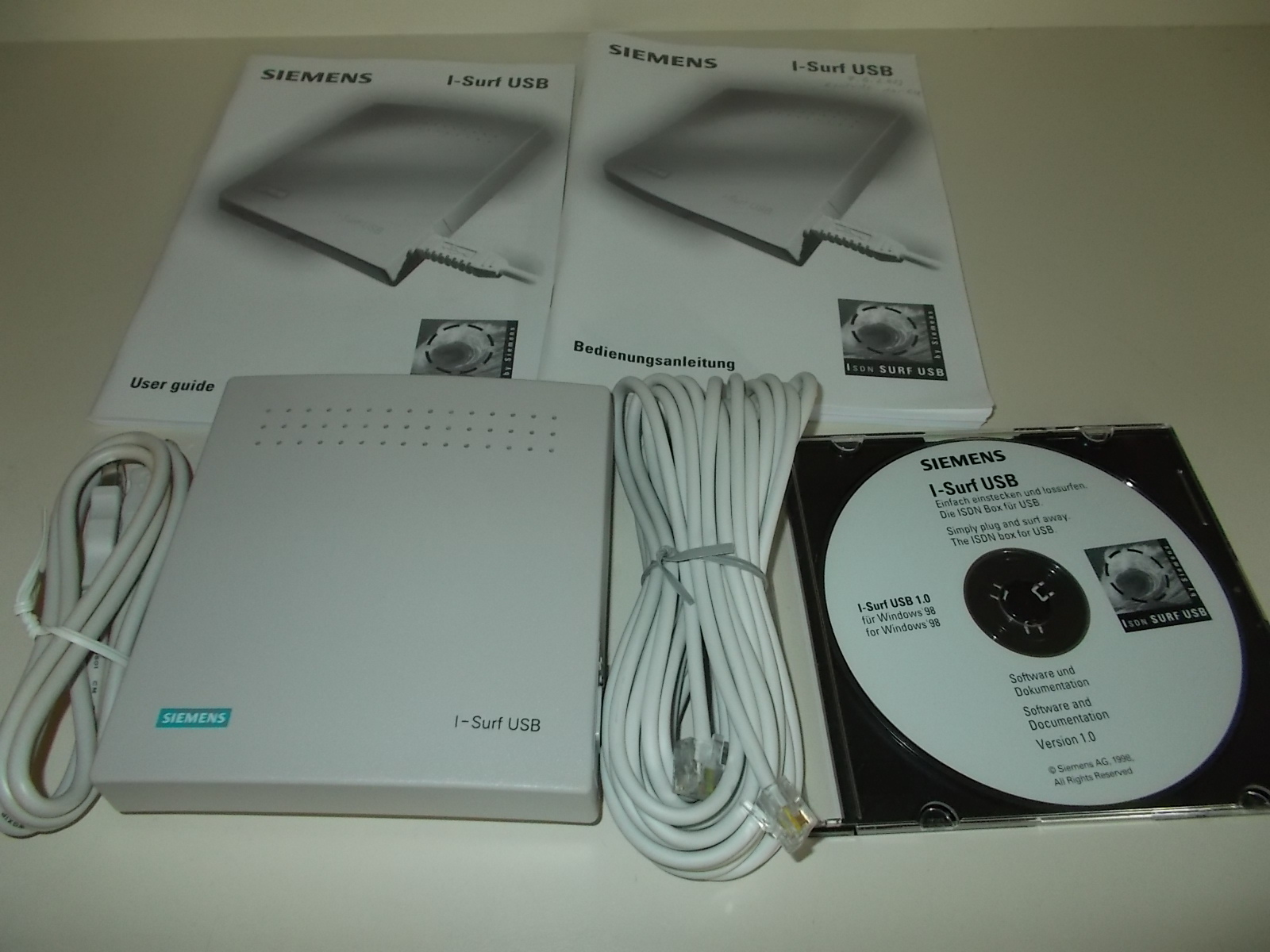 Siemens I-Surf USB, ISDN Modem, Includes Cable / Instructions / CD. #K-481-02