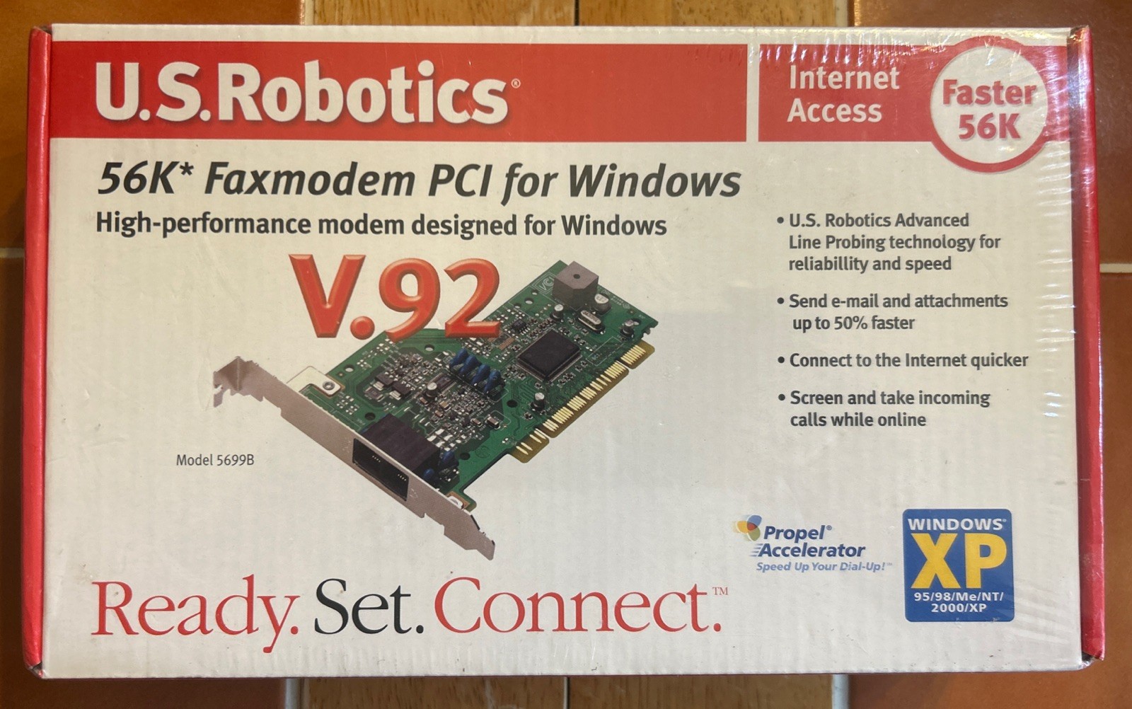 New U.S.Robotics 56K Faxmodem Serial Data V.92 Model 5699B External 738168033348