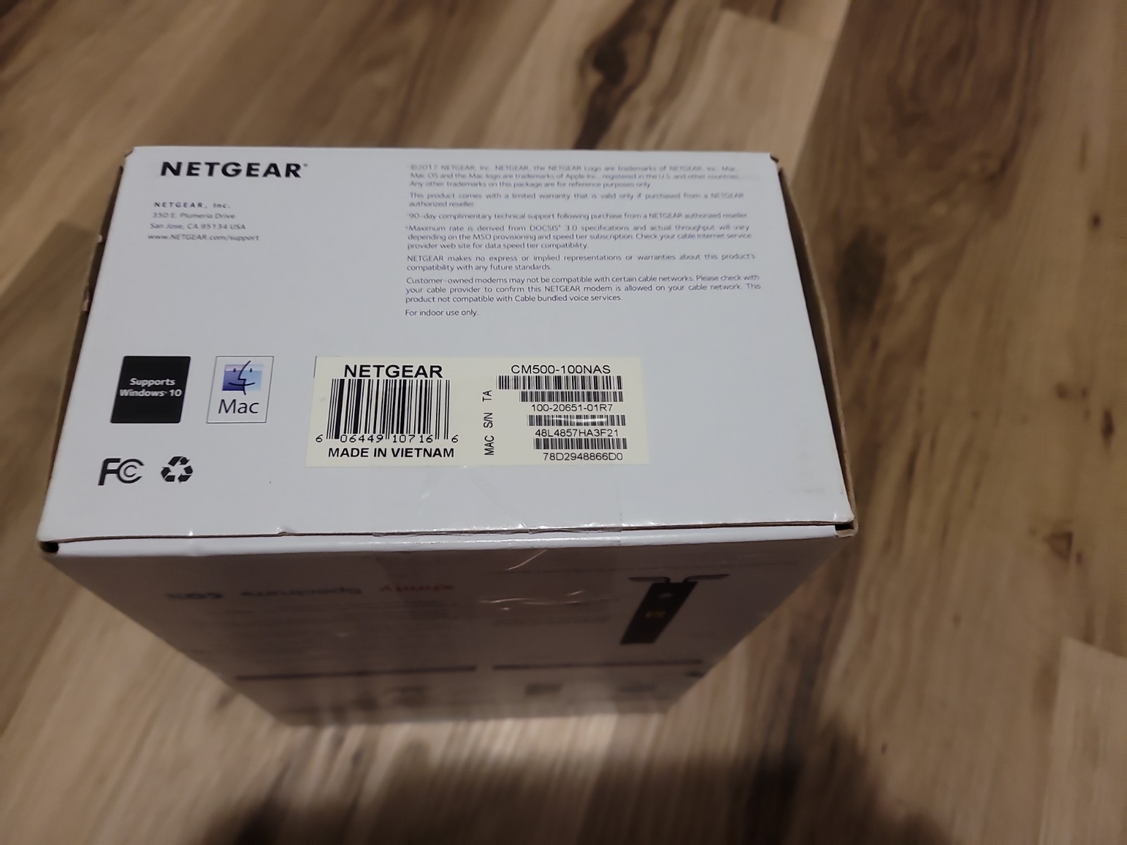 NETGEAR CM500 High Speed Cable Modem 680 MBPS (16×4) DOCSIS 3.0 Black