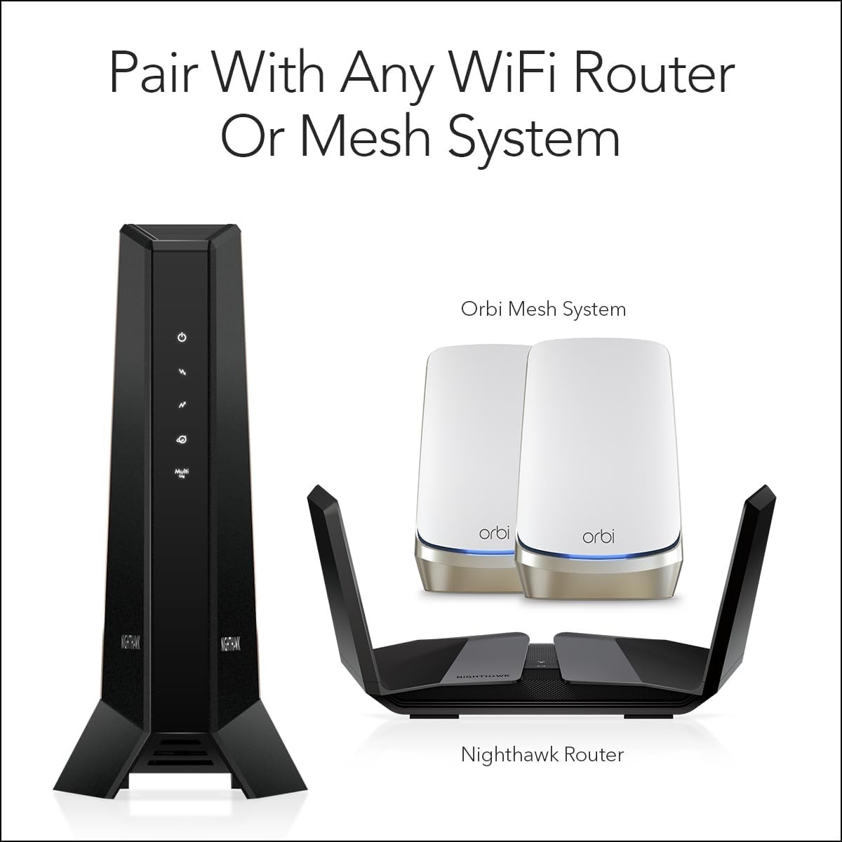 Gig Cable Modem CM2000 Compatible with All Cable – NETGEAR Nighthawk Multi