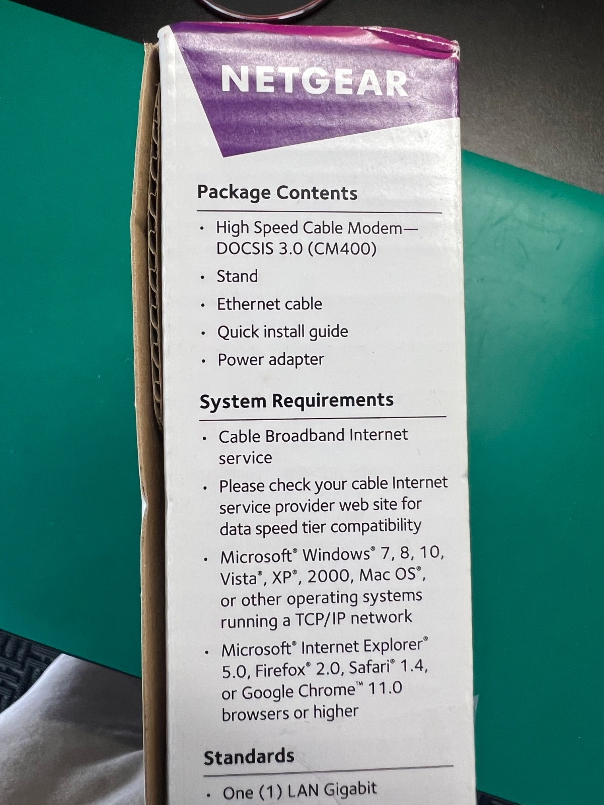 Netgear CM400 High Speed Cable Modem