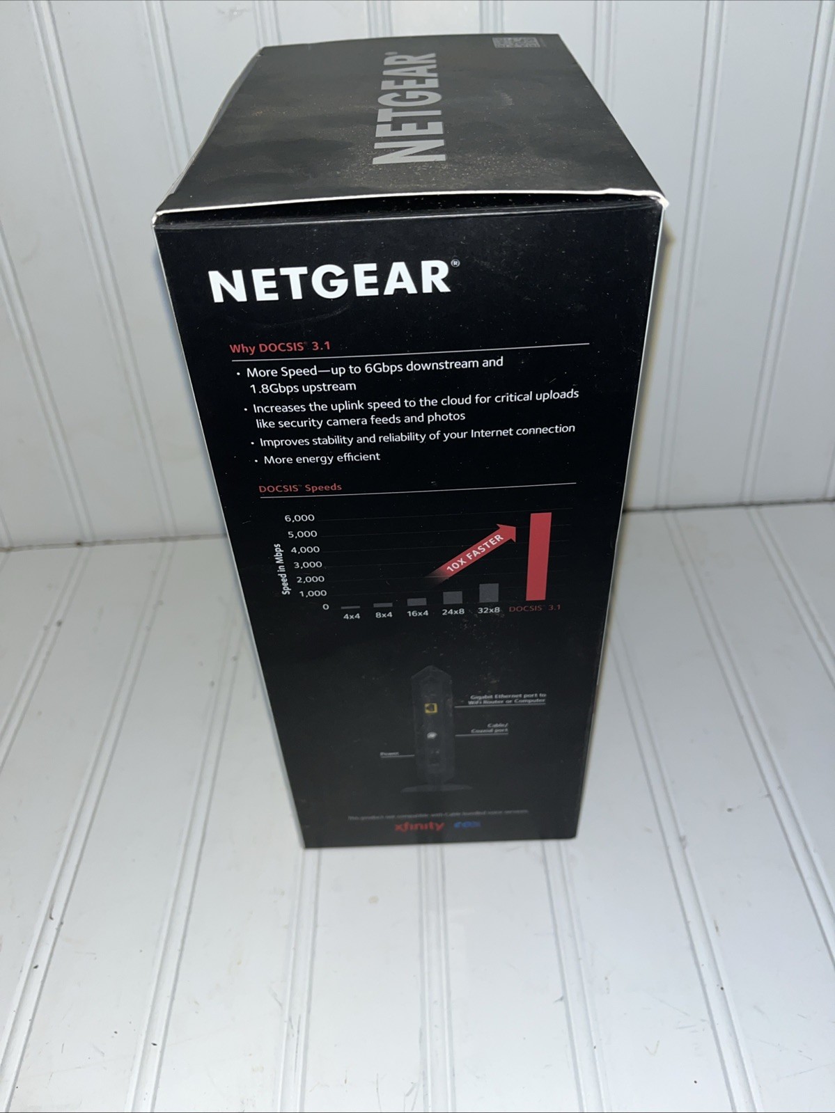 NETGEAR CM1000 Wired-Ethernet (RJ-45) Cable – CM1000100NAS (Black)