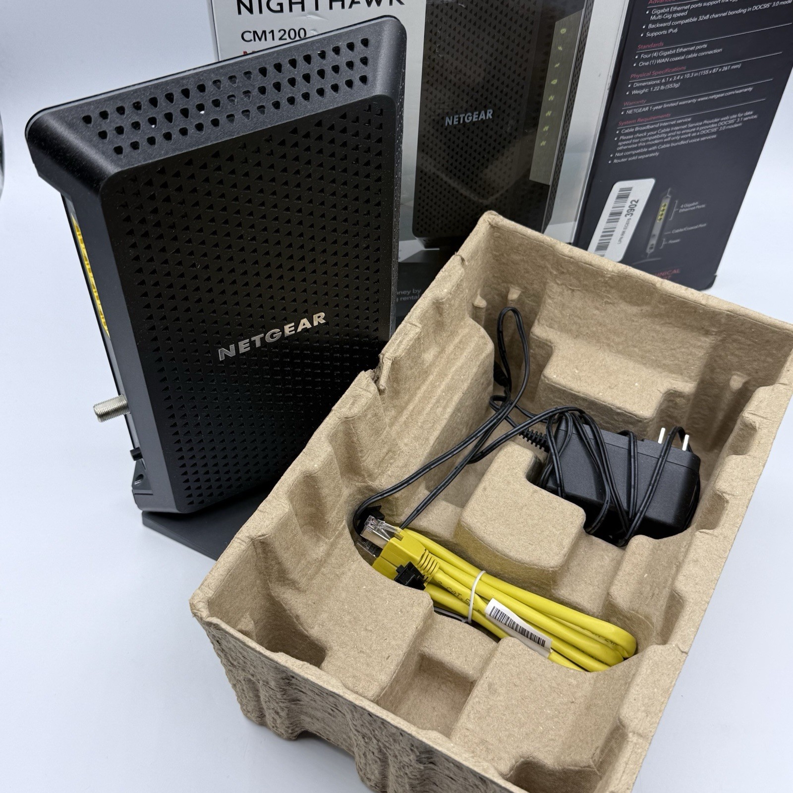 NETGEAR Nighthawk CM1200 DOCSIS 3.1 Multi-Gig Internet Speed Cable Modem