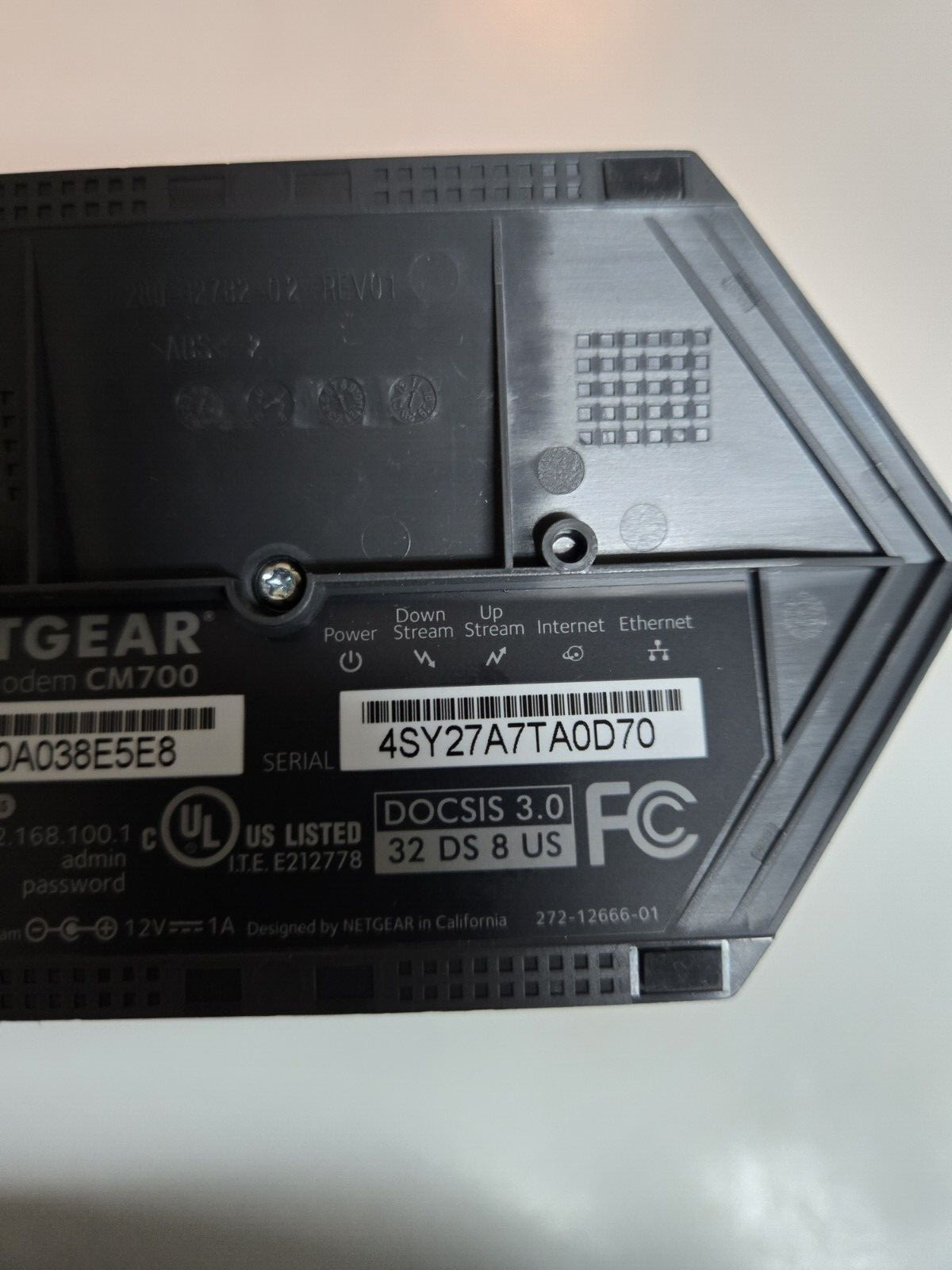 NETGEAR CM700 High Speed Cable Modem 32×8 1.4Gbps DOCSIS 3.0