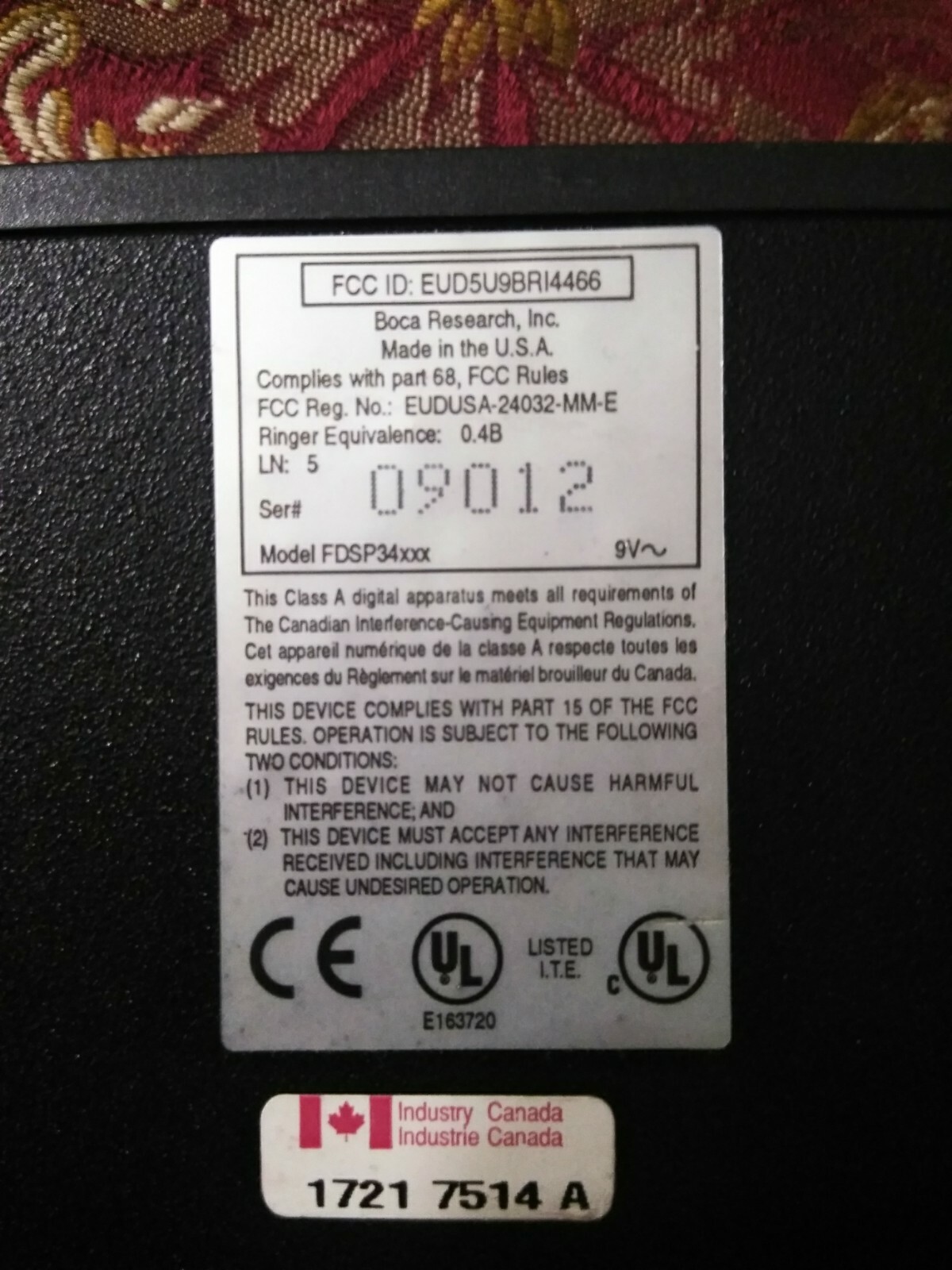 33.6 Speakerphone replacement unit Modem