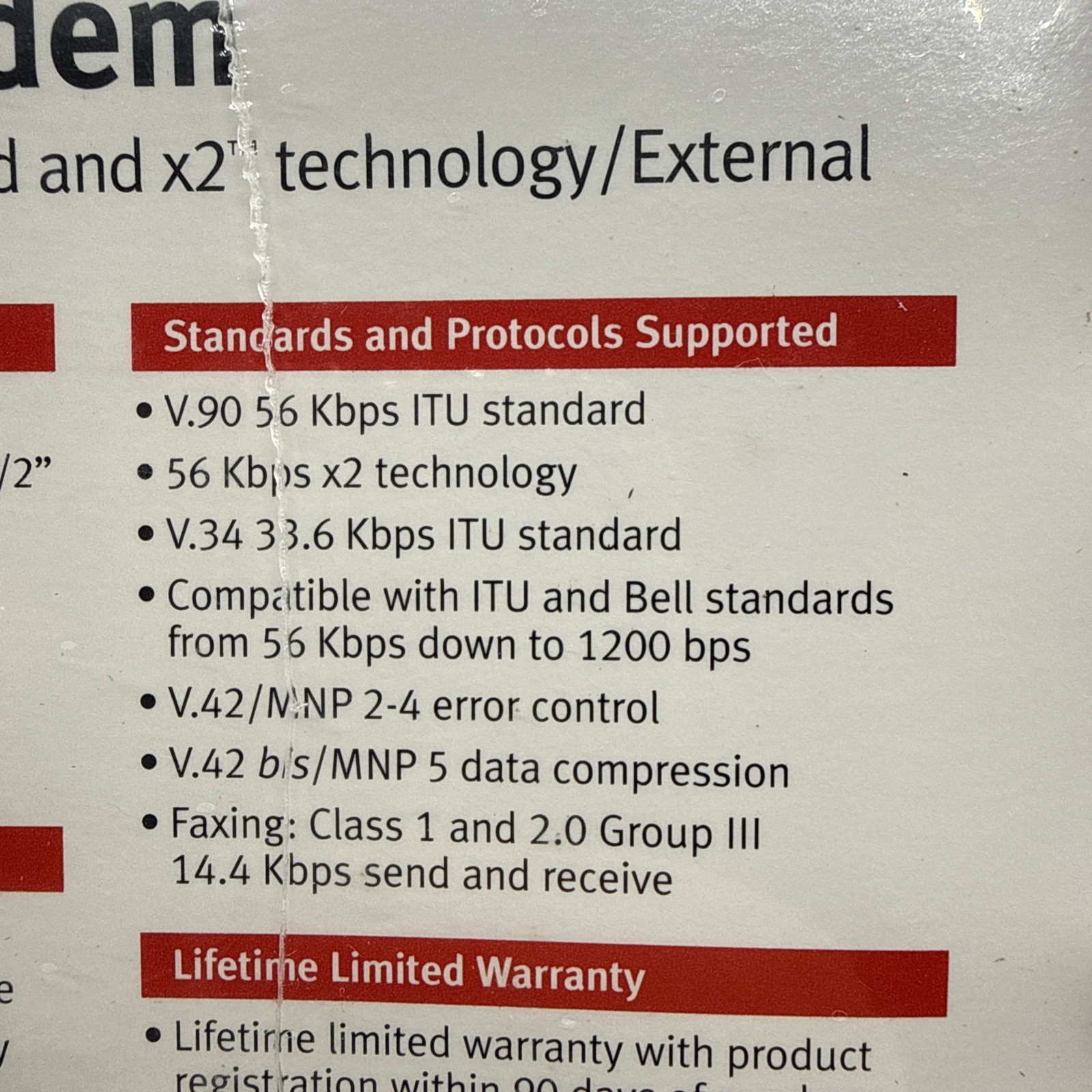 US Robotics Model 5686 3Com 56K Faxmodem External Modem V.90 x2 Technology – NEW