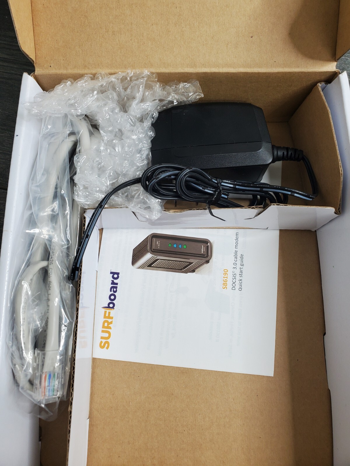 ARRIS SURFboard SB6190 DOCSIS 3.0 32 x 8 Gigabit Cable Modem