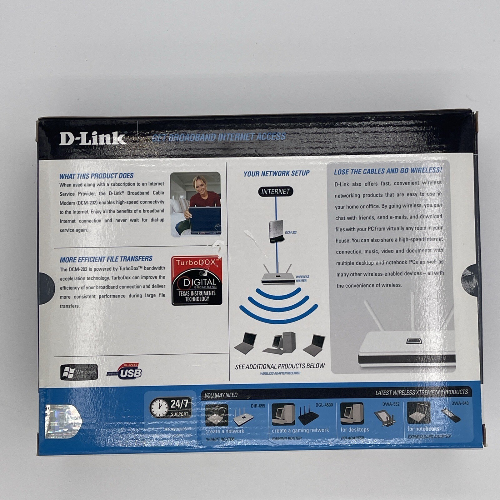 D-Link DCM-202 DOCSIS 2.0 Cable Modem