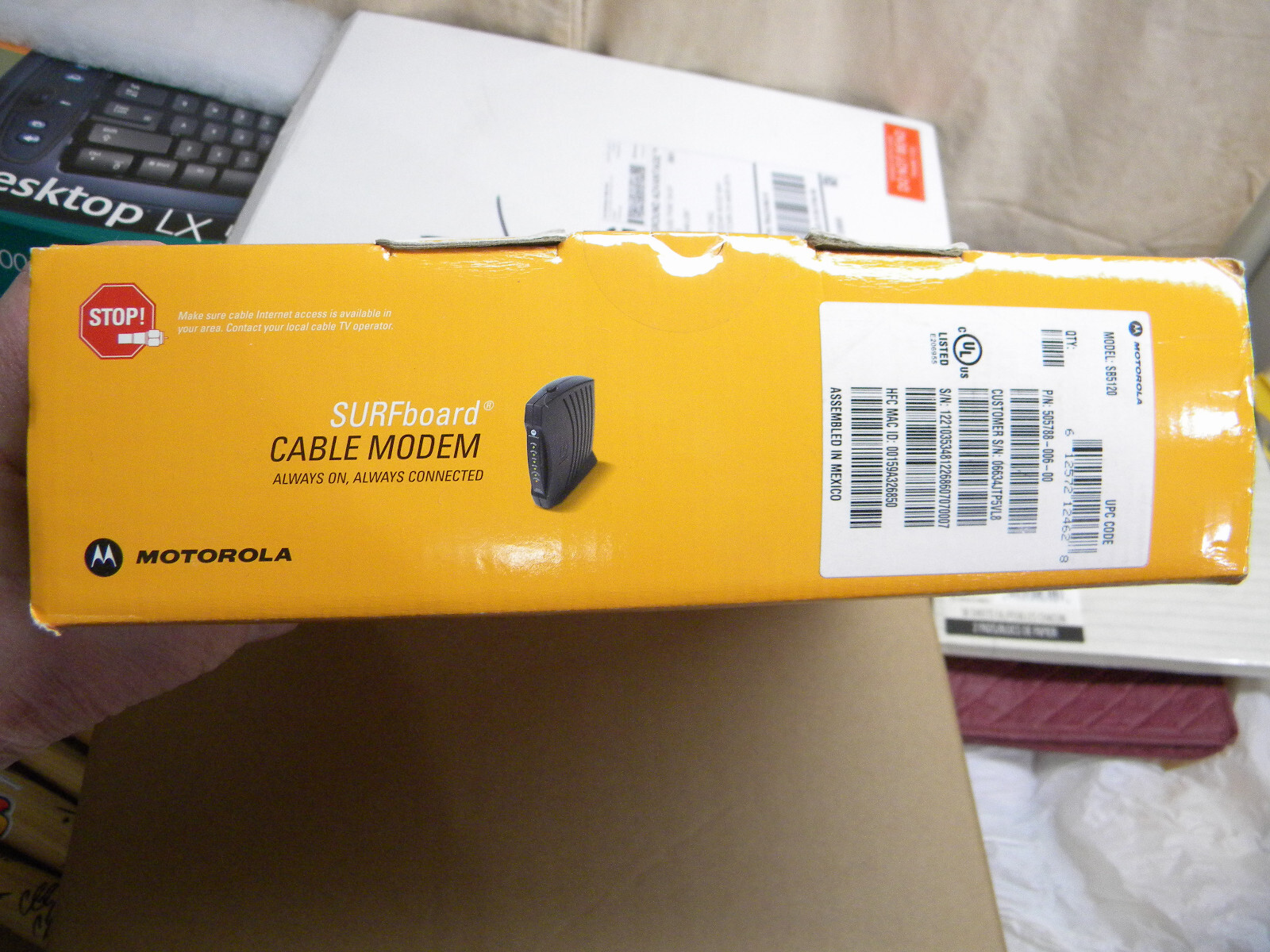 Motorola SB5120 SurfBoard Cable Modem ~ New in Sealed Box