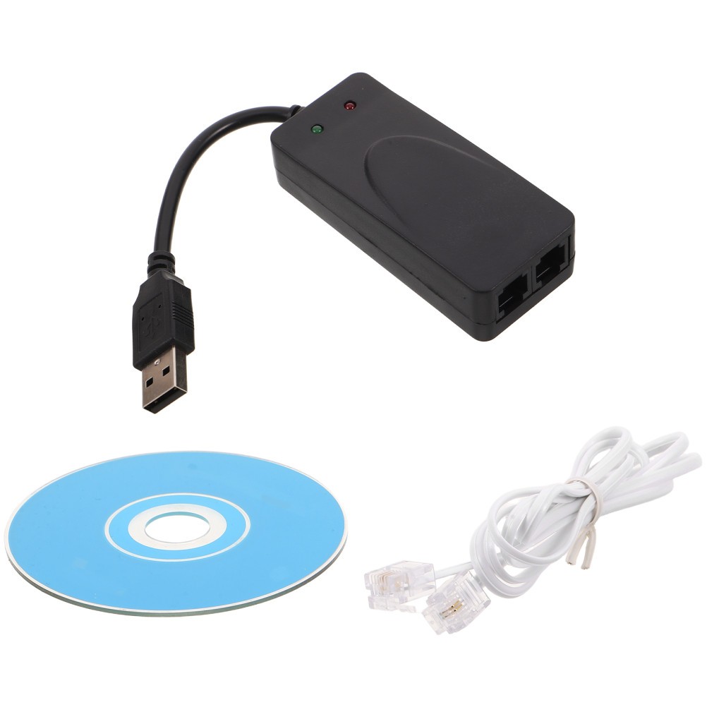 Fax Modem Dual Usb Connection External Compact Networking Device