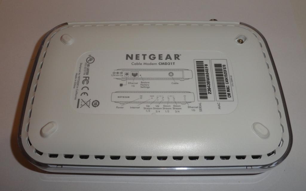 NETGEAR CMD31T-100NAS 153.6 Mbps Modem