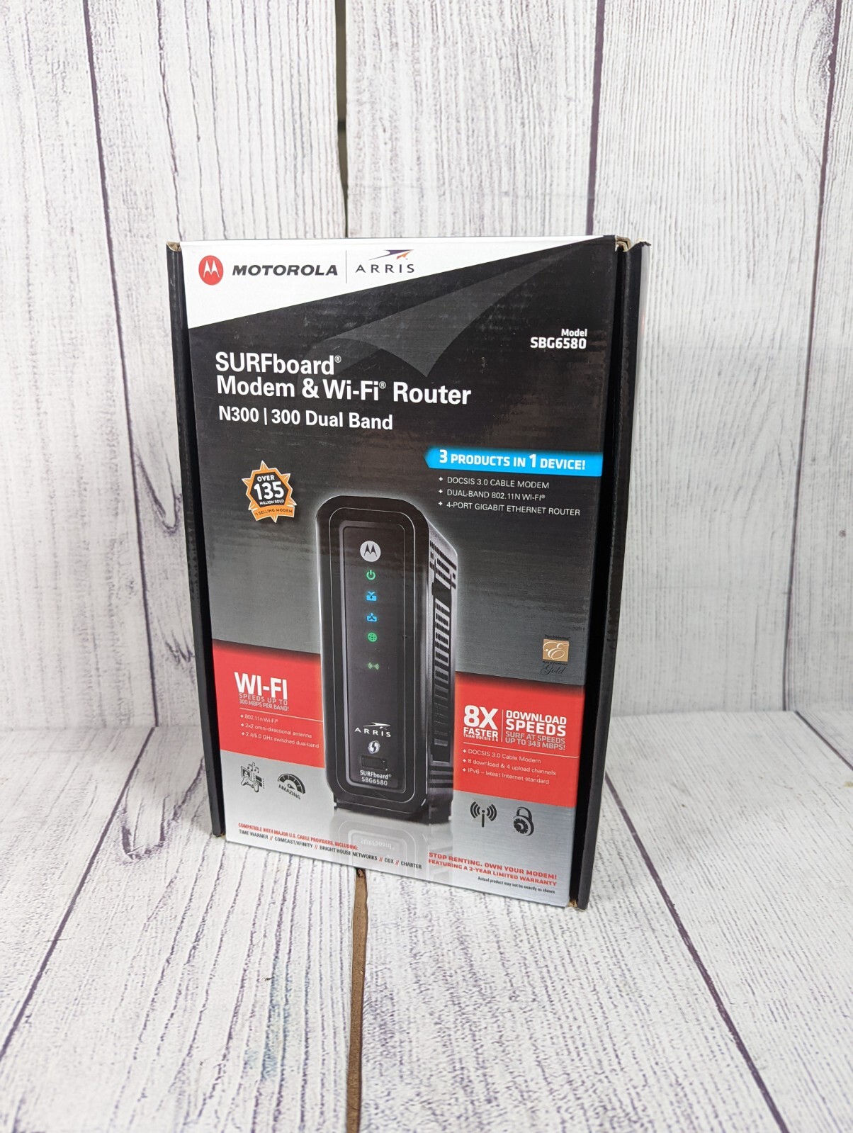 Motorola SBG6580 DOCSIS 3.0 Wireless Cable Modem Router Gateway Comcast Xfinity