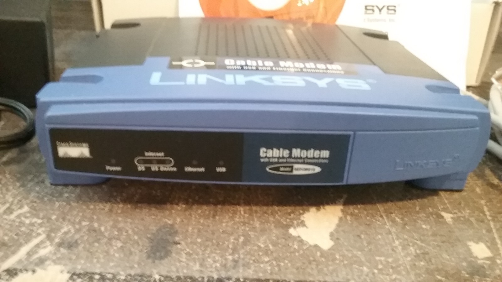Linksys Cable Modem Model BEFCMU10 Version 4 with USB and Ethernet Connection