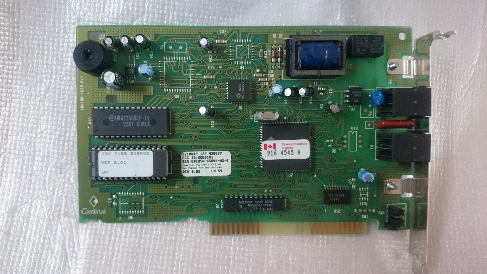 New Modem 9624 Data RPI-based MNP 5 / V.42bis, Made IN USA