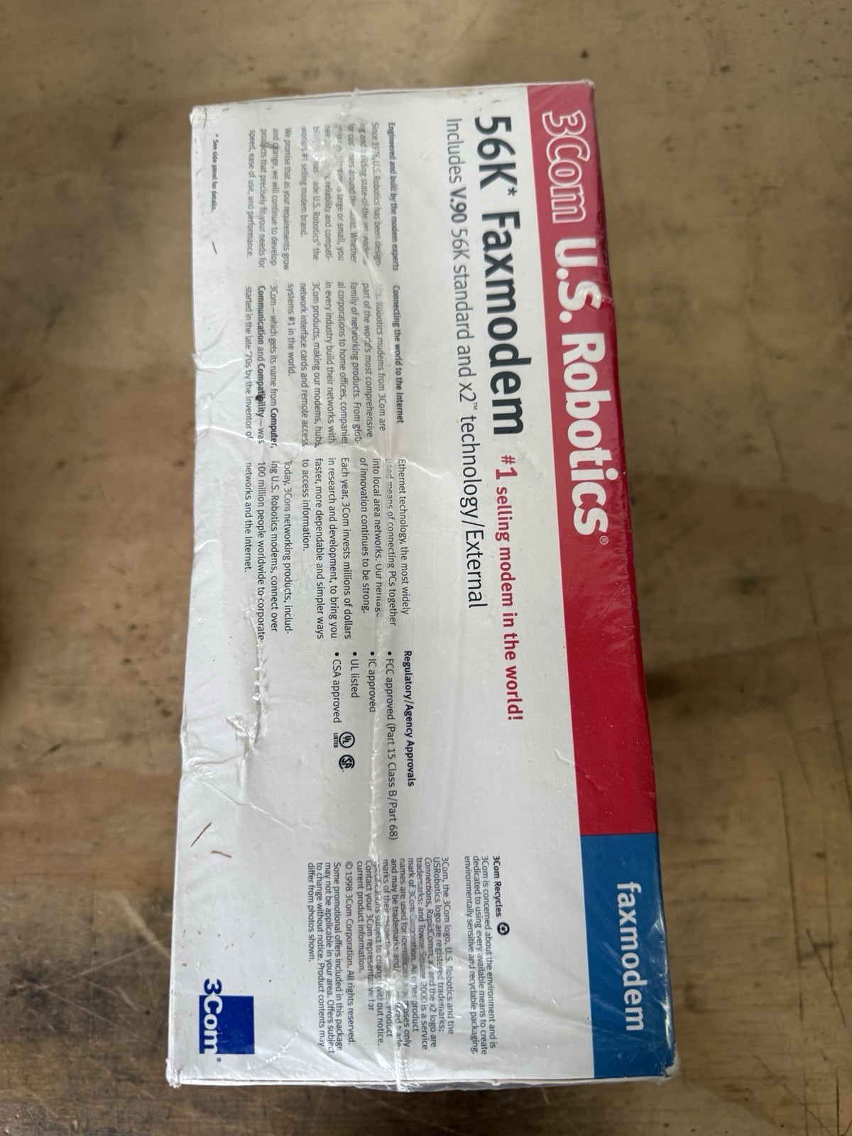 NEW Sealed 3Com U.S. Robotics 56K External Faxmodem Model 5686