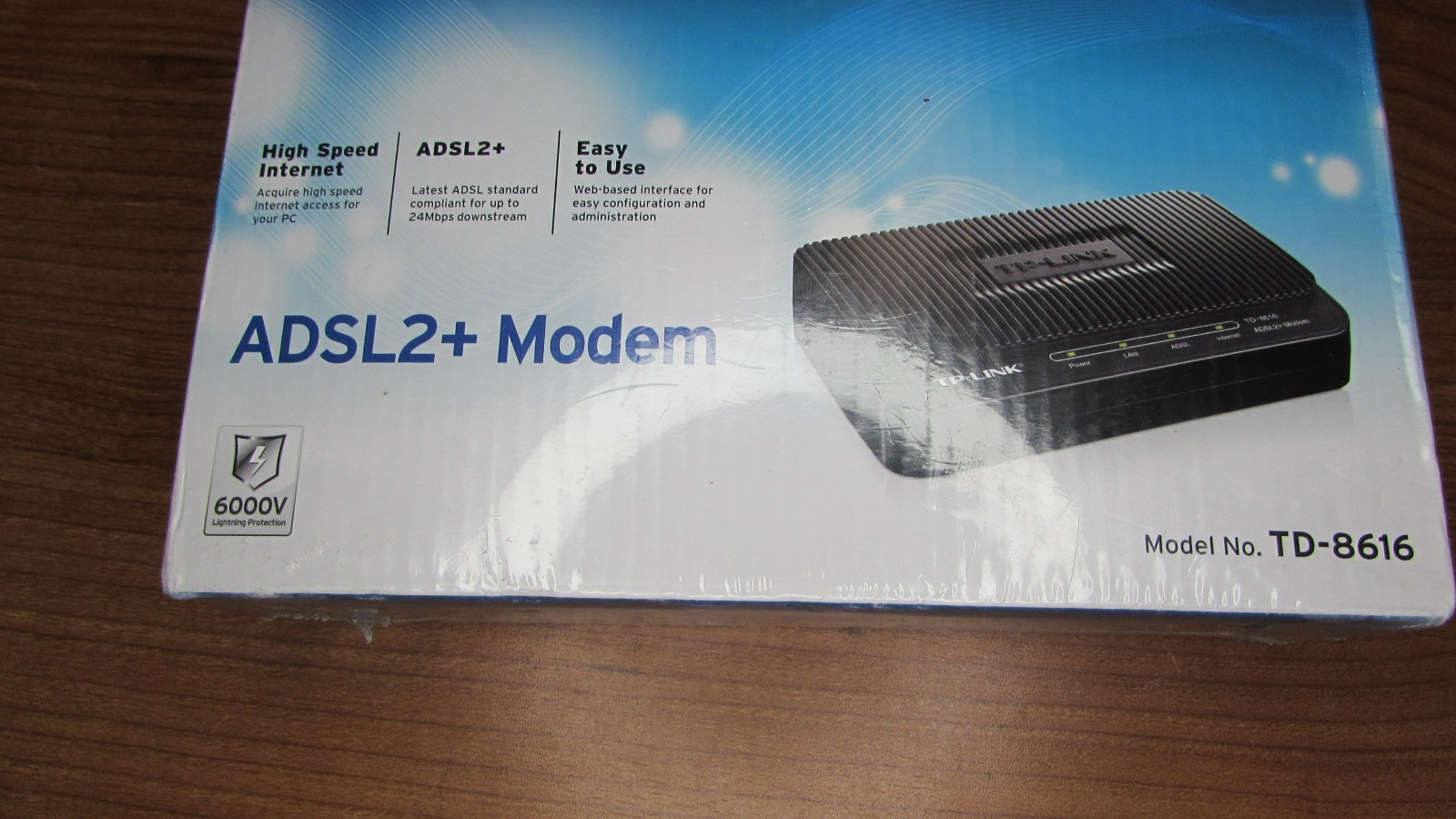 TP-Link TD-8616 ADSL2+ Modem High Speed Broadband 24Mbps RJ45 – Brand New