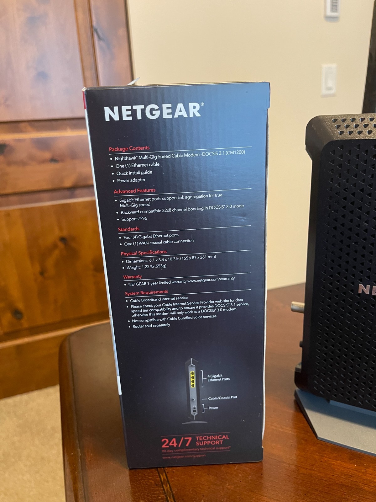 NETGEAR Nighthawk CM1200-100NAS DOCSIS 3.1 Cable Modem